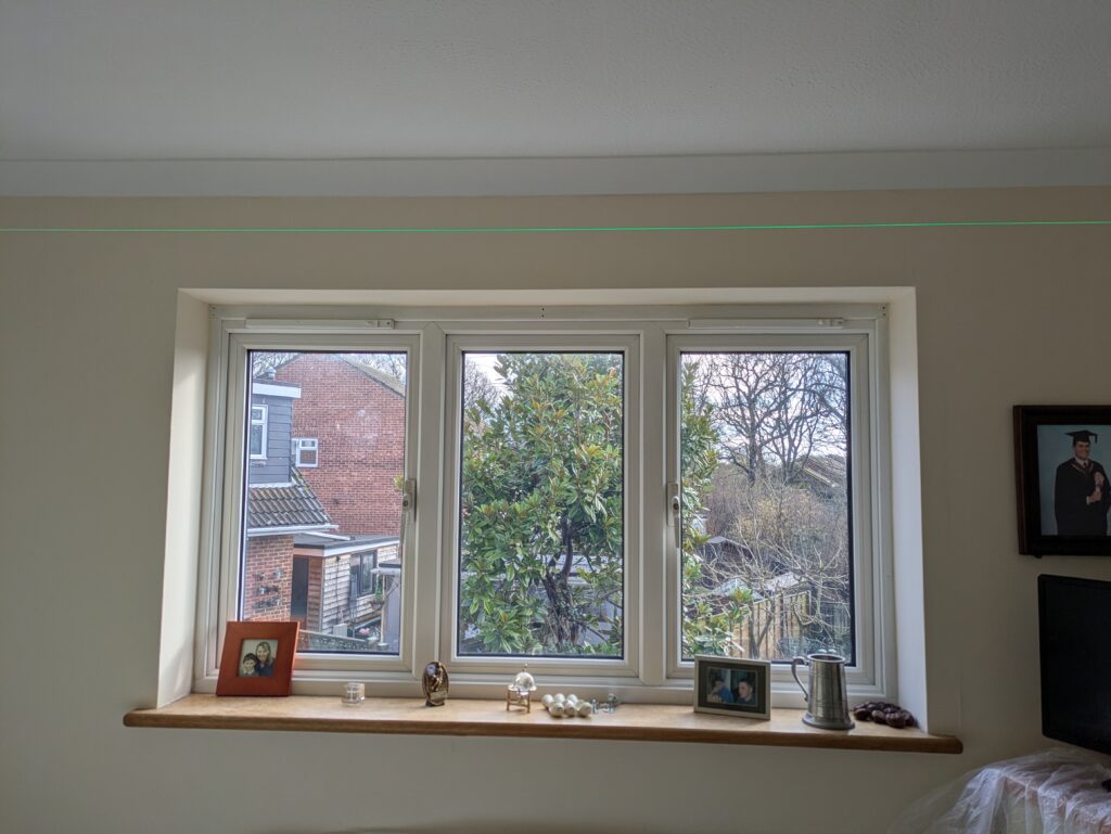 Room needing a curtain rail in Worthing